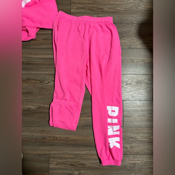 Victoria's Secret PINK Matching Set Campus Pant + Sweatshirt - Size Large - Picture 6 of 6